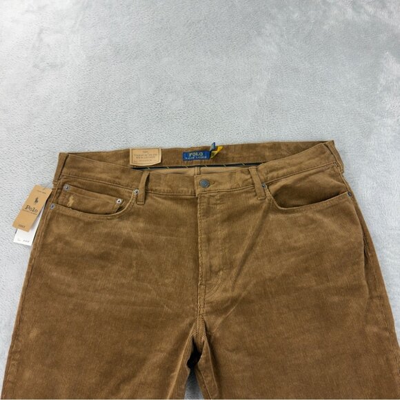 Polo Ralph Lauren Varick Slim Straight Brown Corduroy 40x32 - Picture 10 of 16